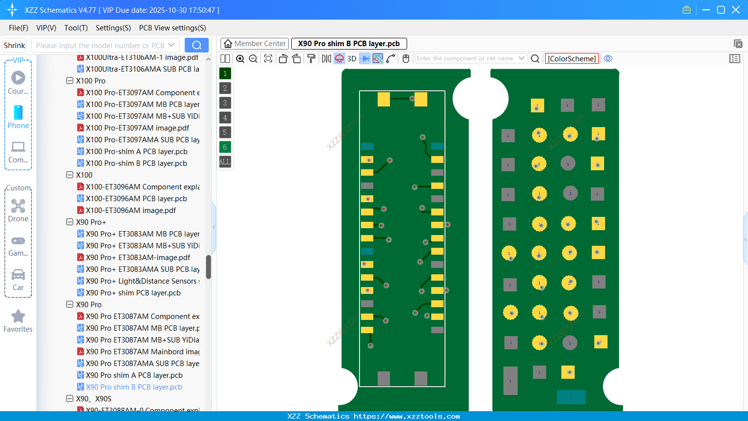 VIVO X90 Pro Shim B PCB Layer
